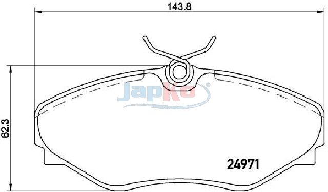 JAPKO 500701 Brake Pad Set, disc brake