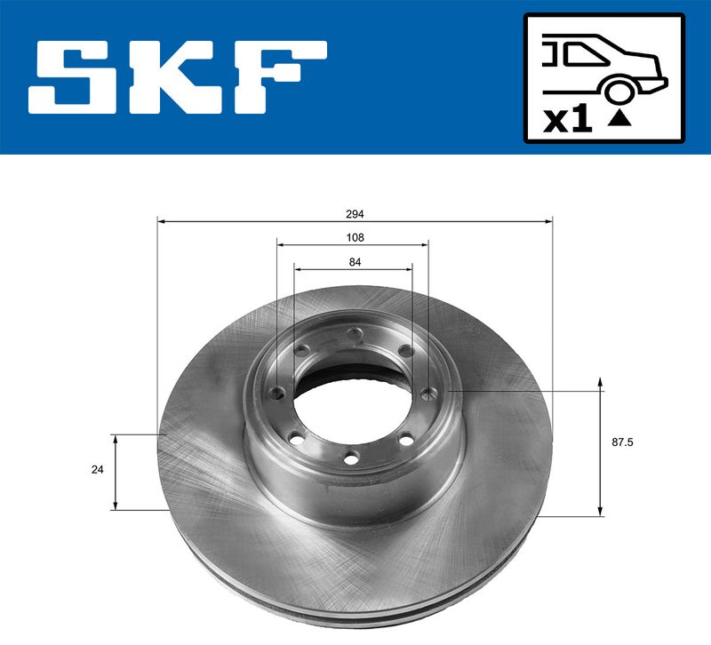 SKF VKBD 90190 V1 Brake Disc