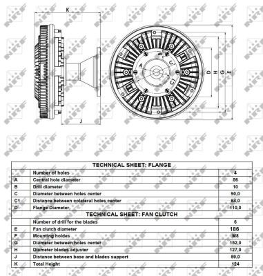 NRF 49088 Clutch, radiator fan