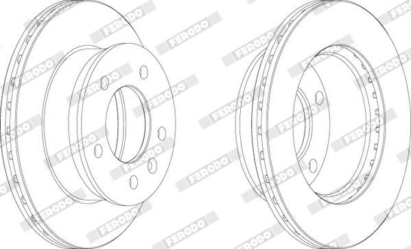 Disque+de+frein FERODO FCR153A