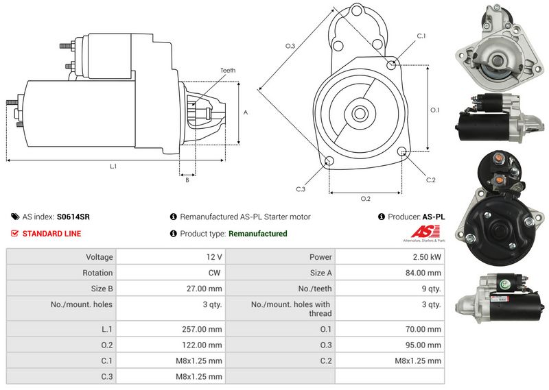 AS-PL S0614SR Starter