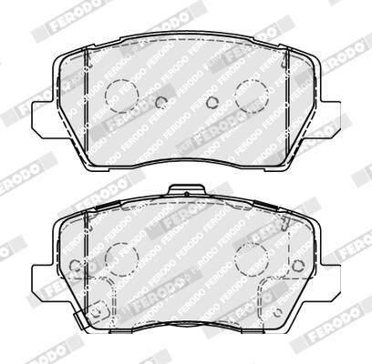 FERODO FDB5037 Brake Pad Set, disc brake