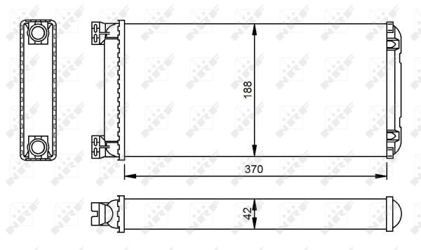 NRF 53549 Heat Exchanger, interior heating