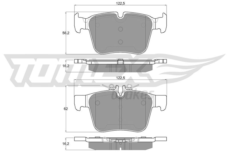 TOMEX Brakes fékbetétkészlet, tárcsafék TX 17-051