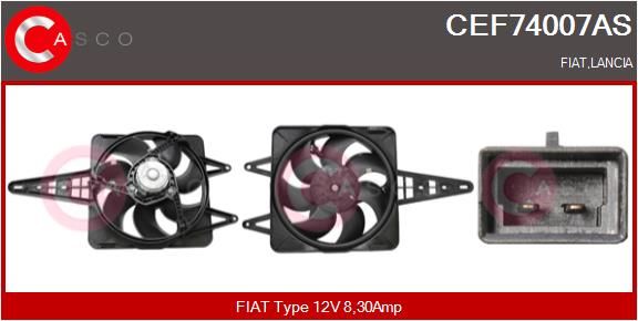 Електродвигун, вентилятор радіатора, Casco CEF74007AS