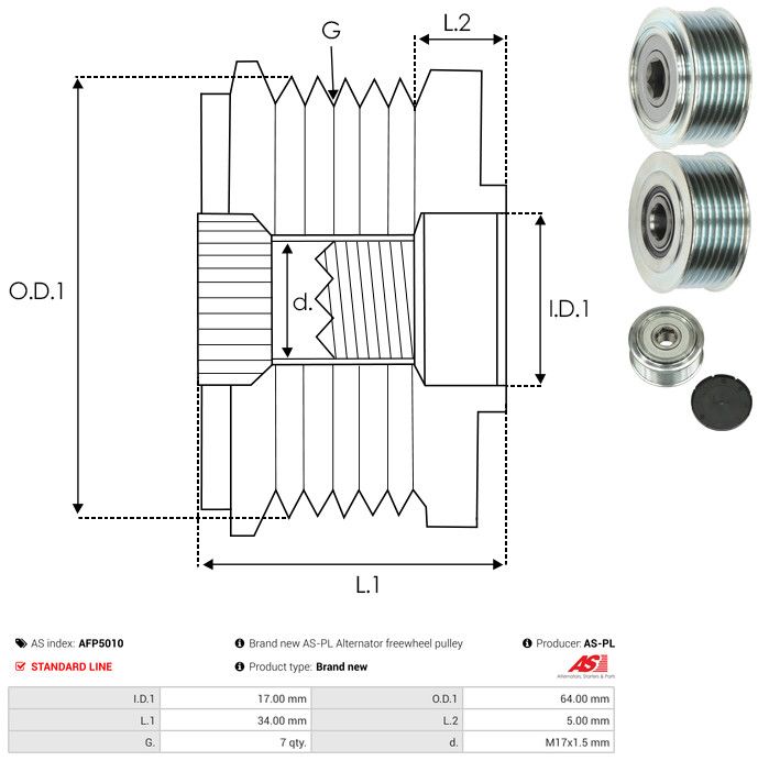 Generaatori vabakäik, AS-PL AFP5010