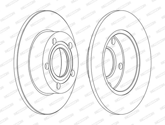 FERODO DDF952C Brake Disc