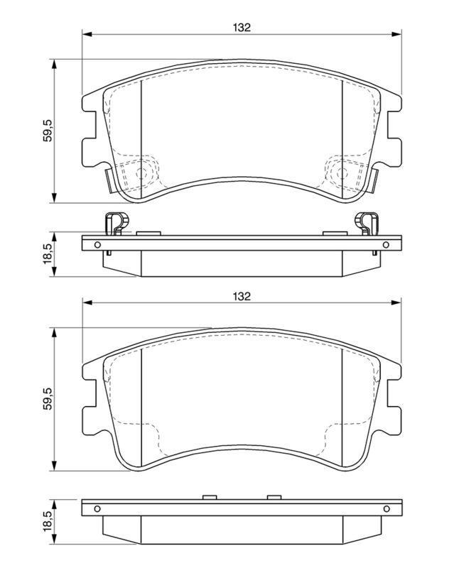 Set placute frana,frana disc 0 986 494 079 BOSCH