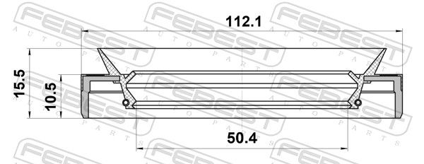 FEBEST 95MBY-521121015X Seal Ring, wheel hub