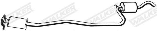 WALKER 70142 Middle Silencer