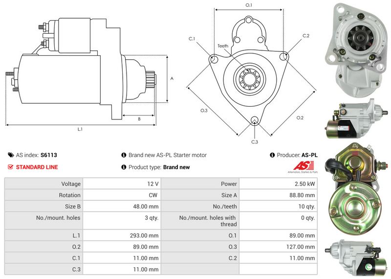 AS-PL S6113 Starter