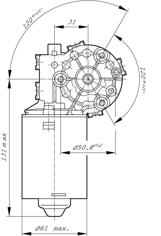 BOSCH F006B20102 Electric Motor