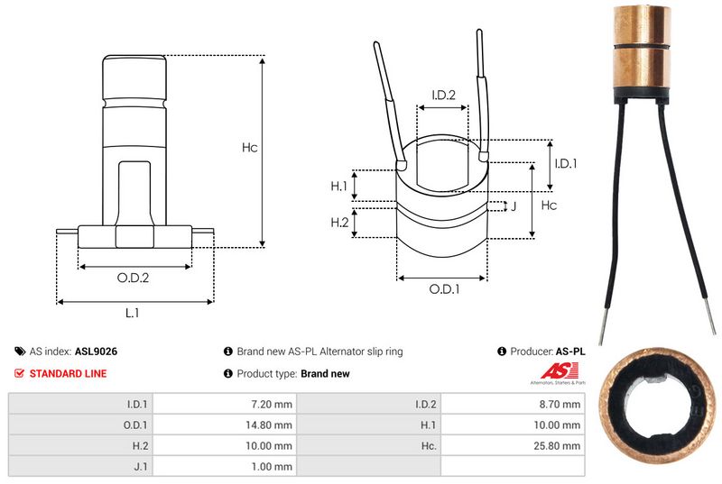 Rõngas, generaator, AS-PL ASL9026