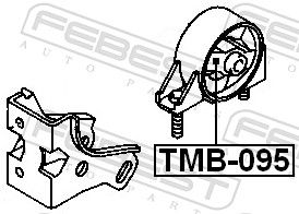 Опора, двигун, Febest TMB-095