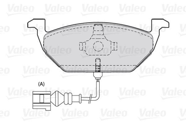 Комплект гальмівних накладок, дискове гальмо, Valeo 301332