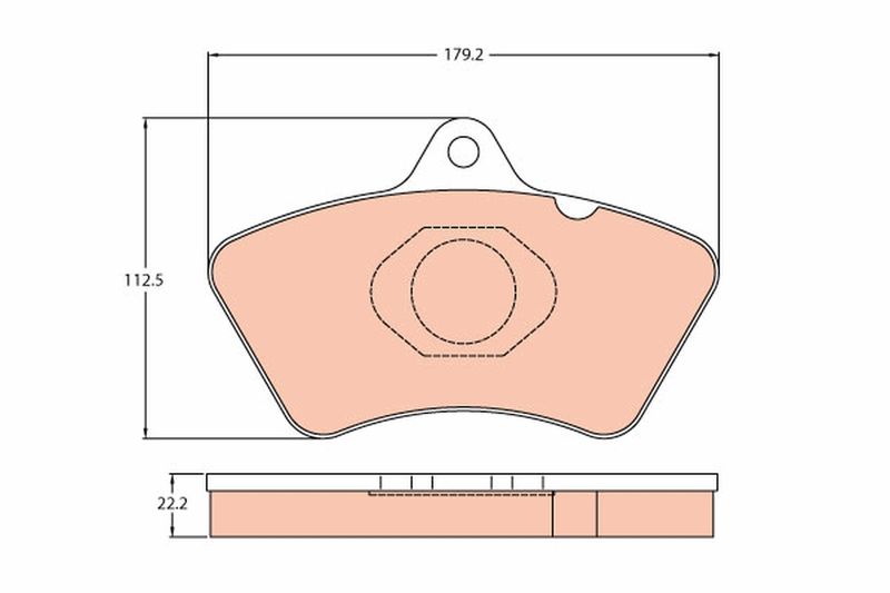 TRW GDB5080 - Brake Pad Set, disc brake