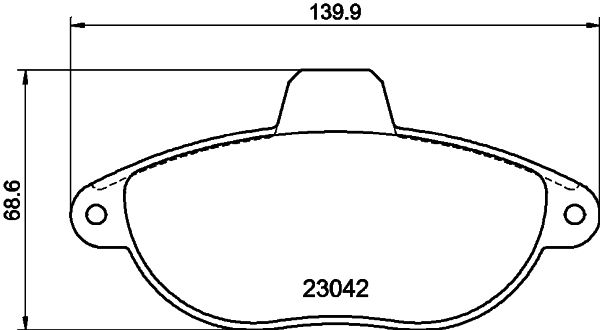 HELLA fékbetétkészlet, tárcsafék 8DB 355 019-251