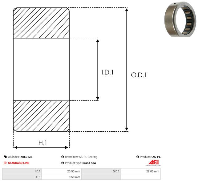 AS-PL ABE9138 Bearing
