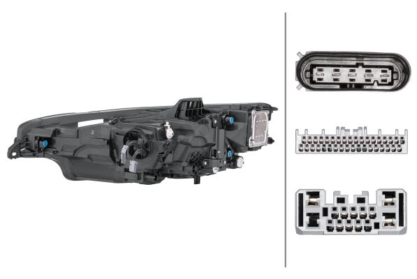 HELLA 1EX 013 501-921 Headlight