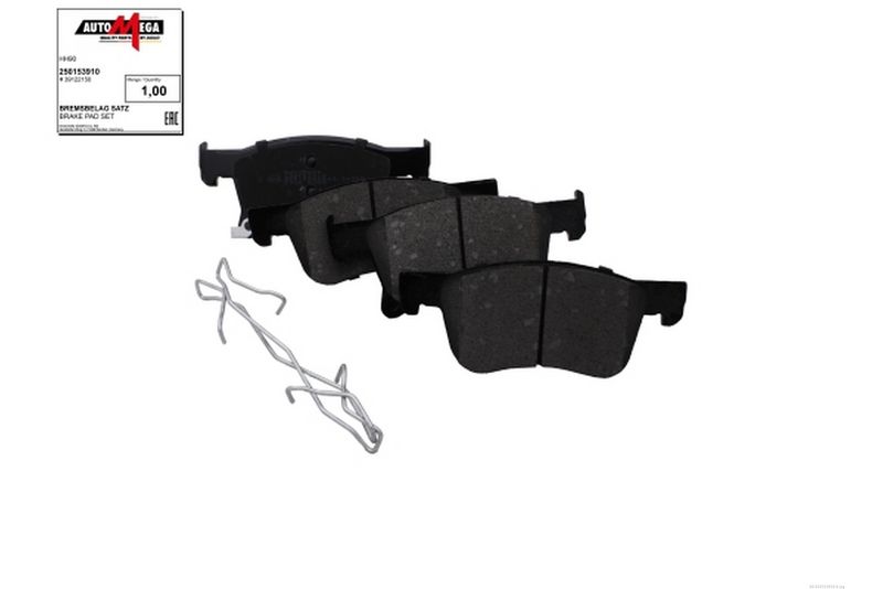 AUTOMEGA 250153910 - Brake Pad Set, disc brake