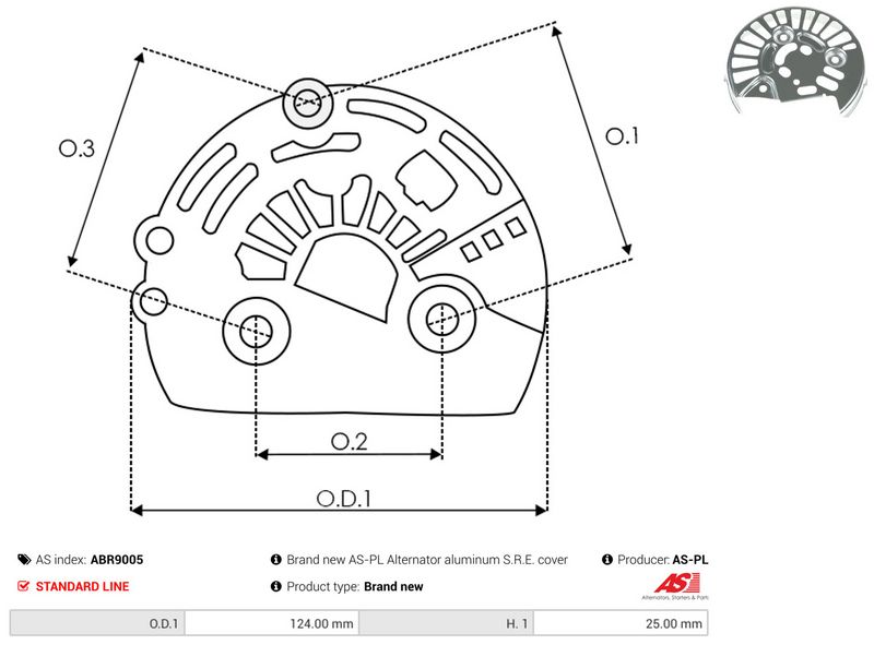 Kaitsekate, generaator, AS-PL ABR9005