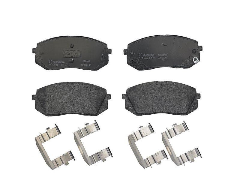 комплект спирачно феродо, дискови спирачки BREMBO