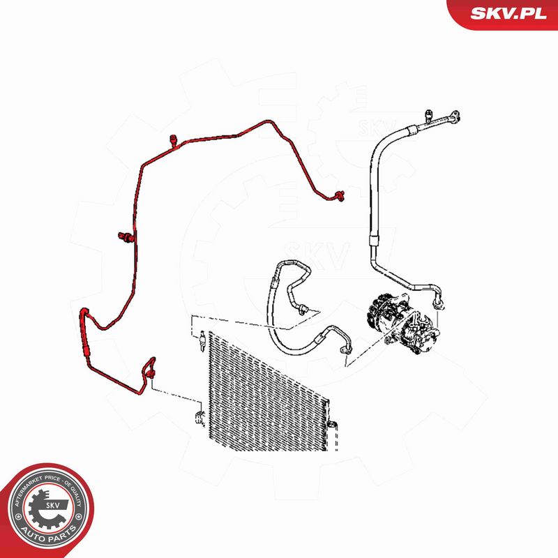 ESEN SKV 54SKV683 High/Low-pressure Line, air conditioning