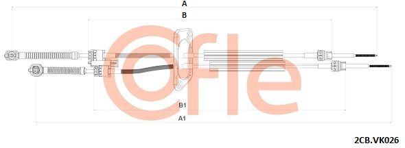 Тросовий привод, коробка передач, Cofle 92.2CB.VK026