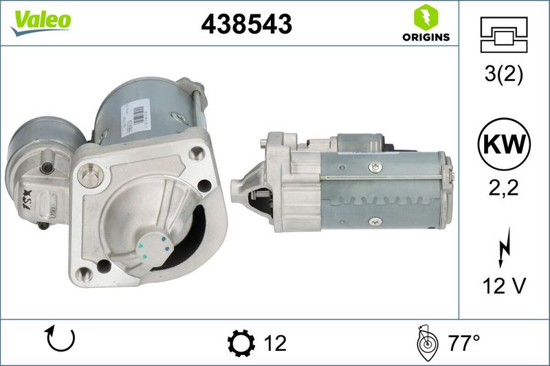 VALEO Startmotor / Starter 438543