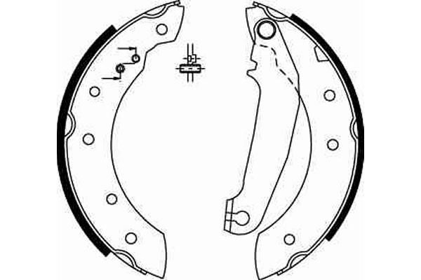 TRW GS6233 Brake Shoe Set