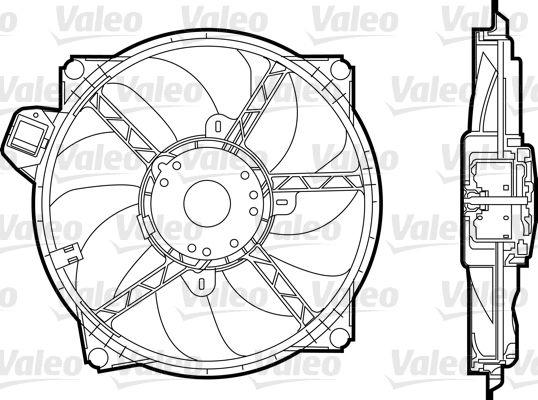 VALEO ventilátor, motorhűtés 696376