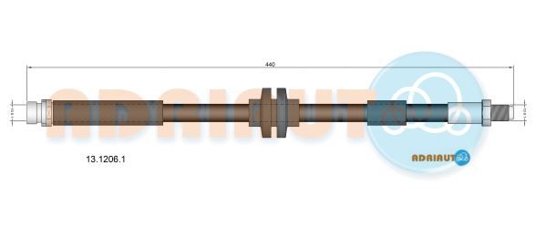 Гальмівний шланг, Adriauto 13.1206.1