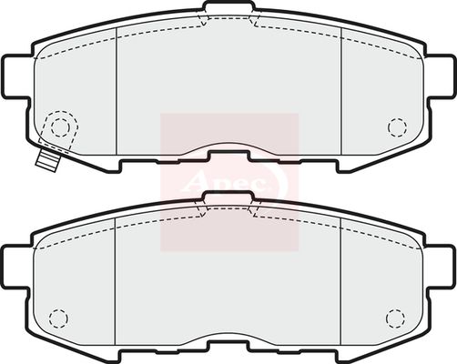 APEC Brake Pad Set, disc brake PAD1603