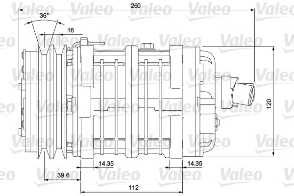 VALEO Compressor, airconditioning 716653