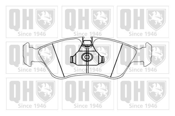 QUINTON HAZELL fékbetétkészlet, tárcsafék BP874