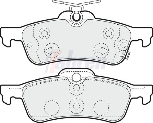 Fahren Brake Pad Set, disc brake FBP3372