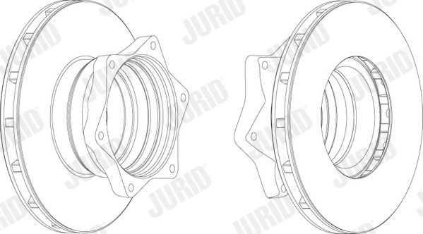 Гальмівний диск, Jurid 569126J