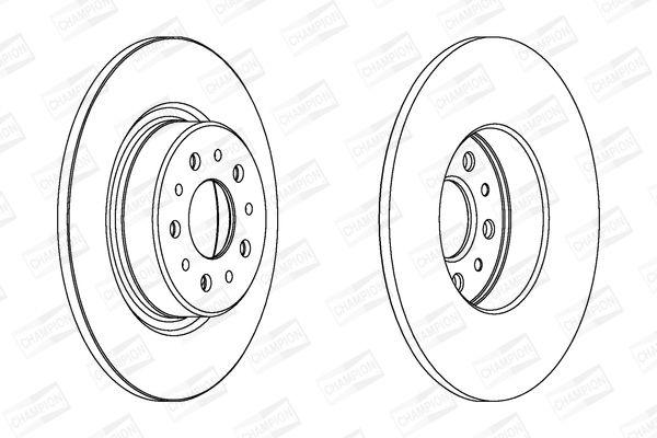 CHAMPION FIAT диск тормозной задний Alfa Romeo 156 276*10