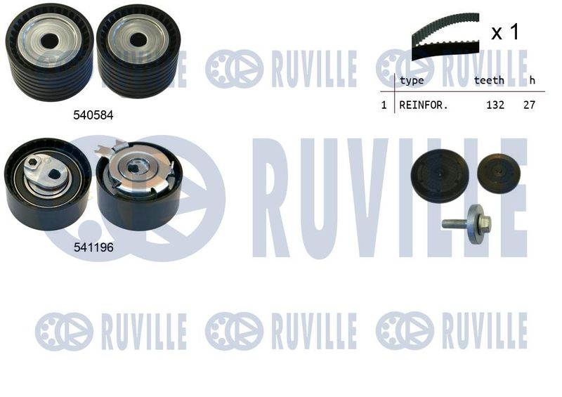 RUVILLE Fogasszíjkészlet 550109