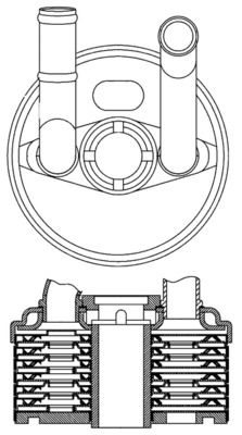 MAHLE olajhűtő, automata váltó CLC 184 000S