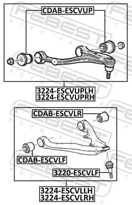 FEBEST 3220-ESCVLF Ball Joint