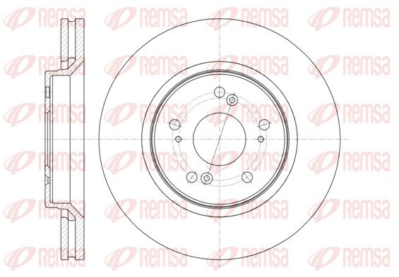 REMSA HONDA Диск тормозной передний CR-V 07-