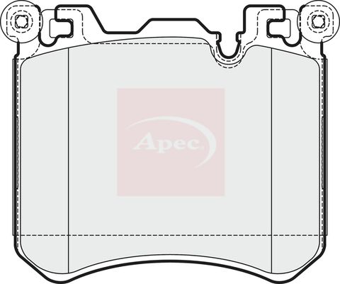 APEC Brake Pad Set, disc brake PAD1738