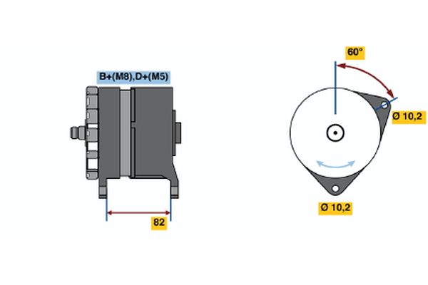 Bosch Alternator 0 120 469 845