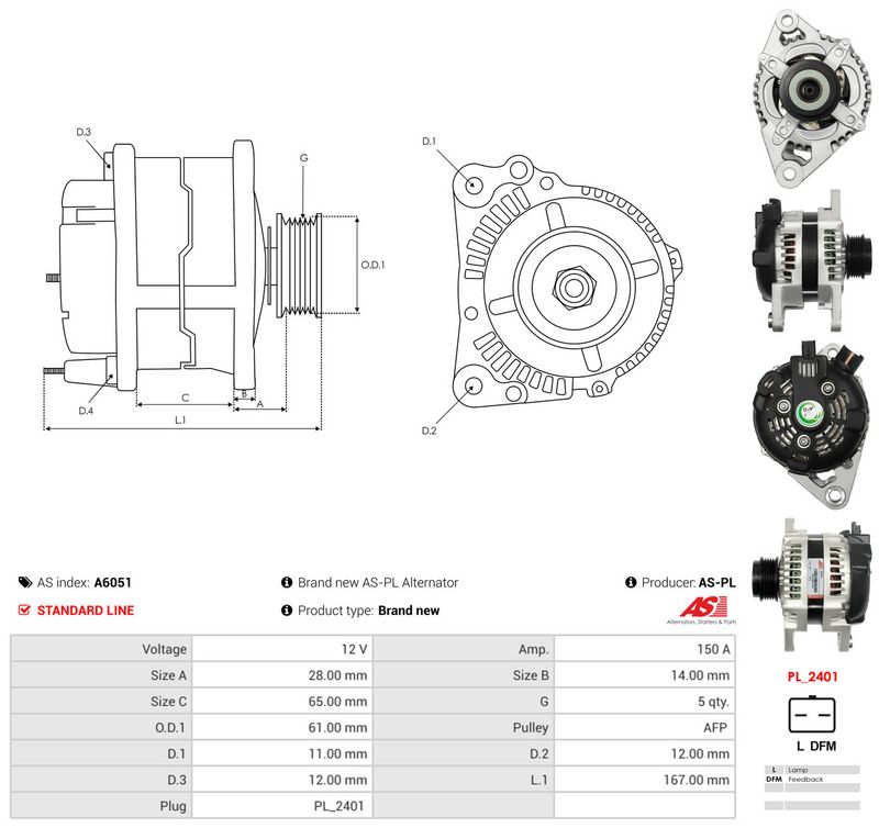 Generaator, AS-PL A6051