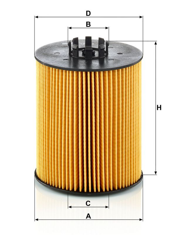 Oliefilter (patroon) past: AG CHEM 8103, 3104, 8104  BOBCAT 975  CLAAS 616, 656, 696, 816, 826, 836  HITACHI LX150-2, LX150-3, LX150E-2  INGERSOLL RAND HP750W  JOHN DEERE 200 LC, 360DC, 360DG