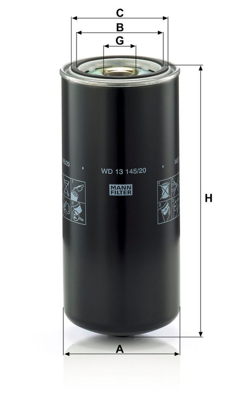 MANN-FILTER WD13145/20 Oil Filter