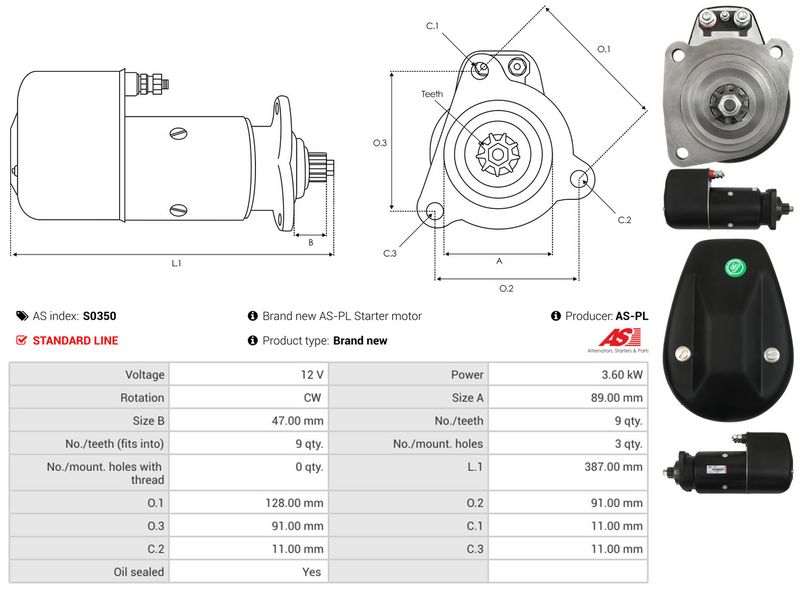 AS-PL S0350 Starter