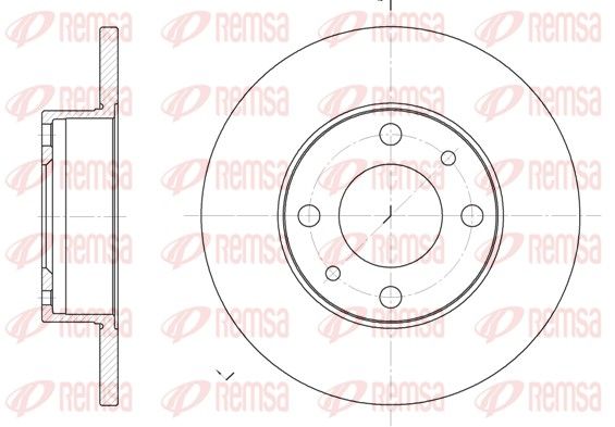 Гальмівний диск, Remsa 6030.00