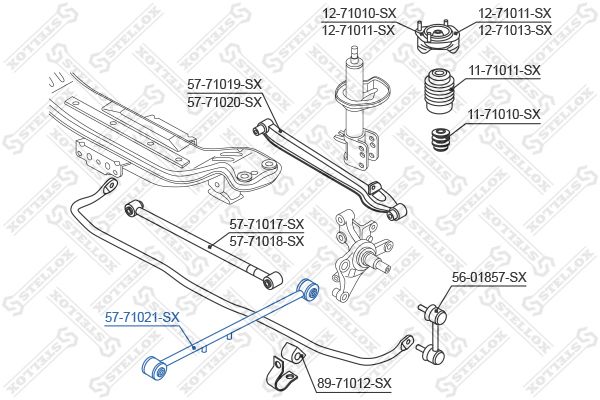 STELLOX 57-71021-SX Rod/Strut, wheel suspension